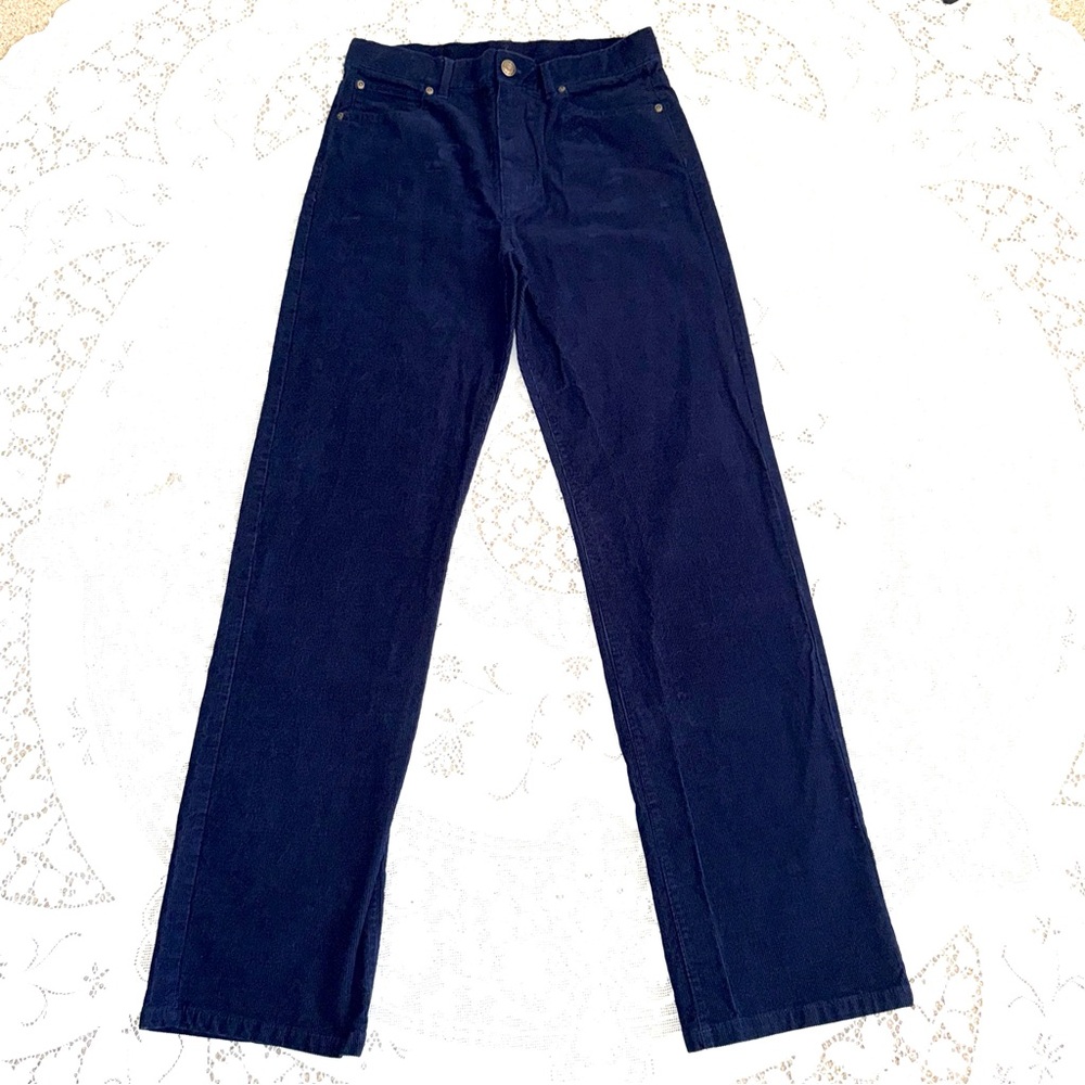Janie and Jack‎ Boys Deep Blue Straight Corduroys size 18